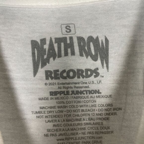 Death Row Records VTG Style Rap T-Shirt Size Small - Picture 3 of 5